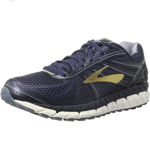 Brooks Shoes Brooks Mens Beast Running Shoenavygoldsize1